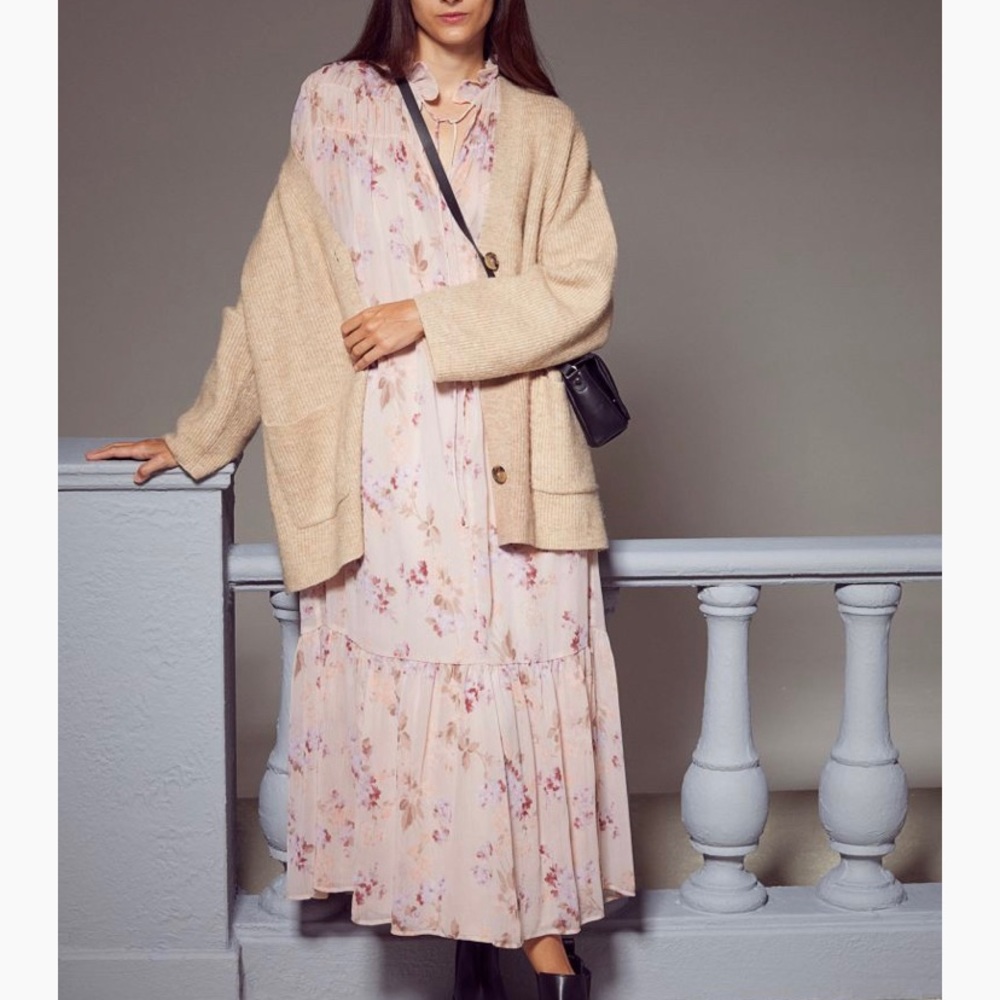 H&M Long Chiffon Dress